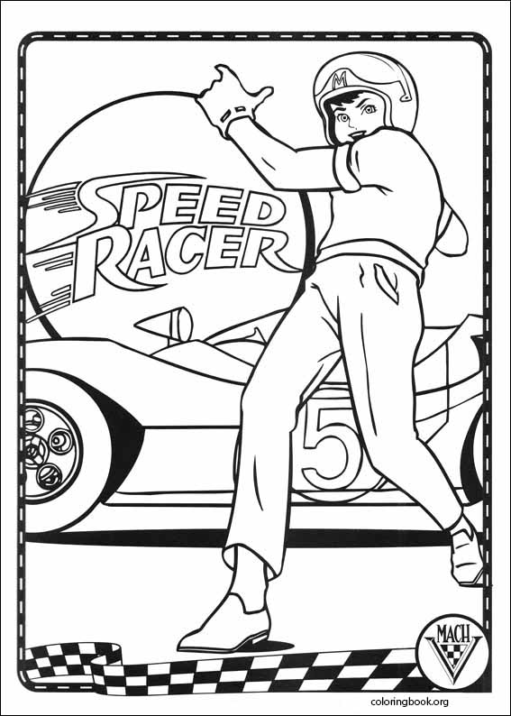 Speed Racer coloring page (033) @