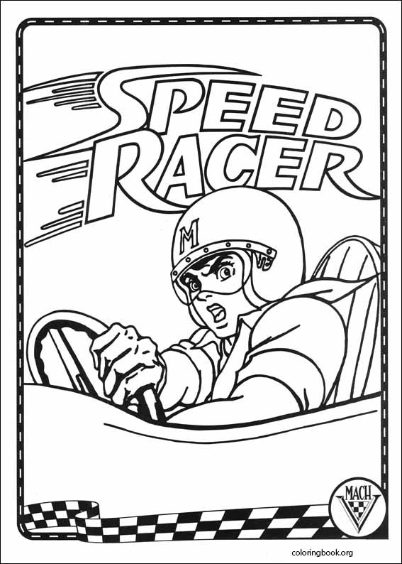 Speed Racer coloring page (040)