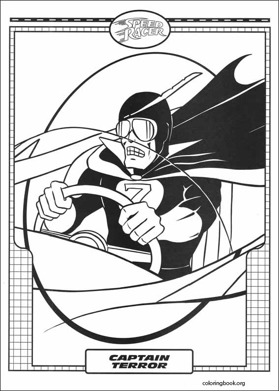 Speed Racer coloring page (004) @