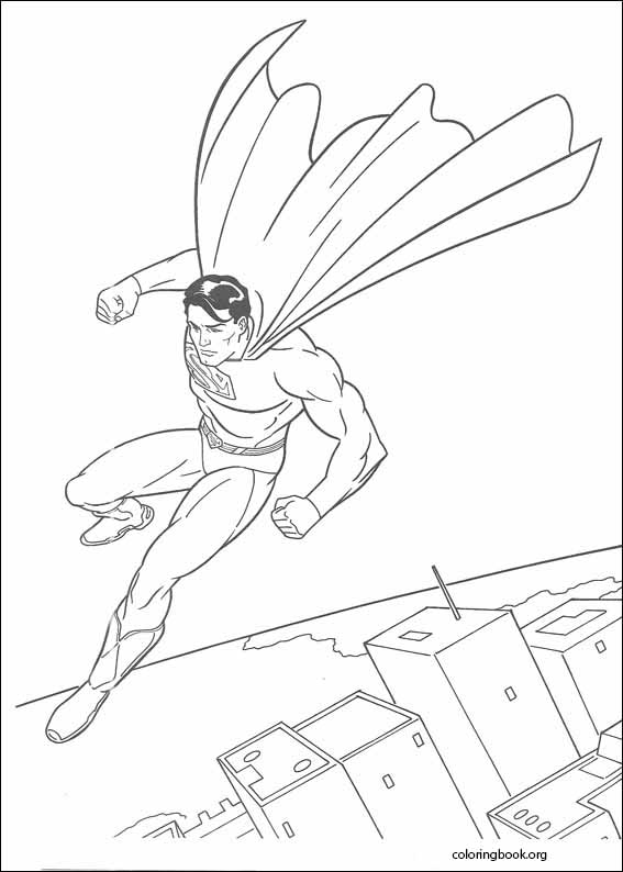 Superman coloring page (012)