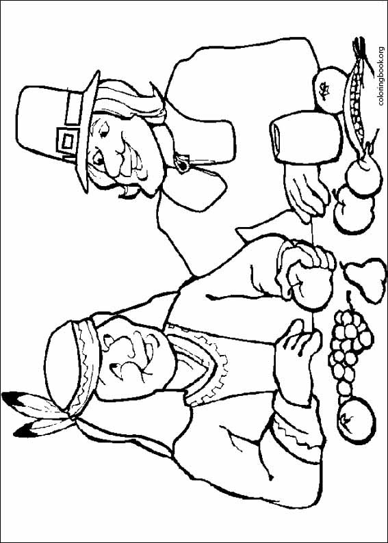 Thanksgiving coloring page (007)