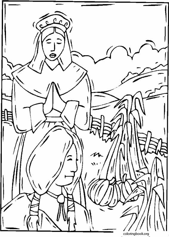 Thanksgiving coloring page (010)