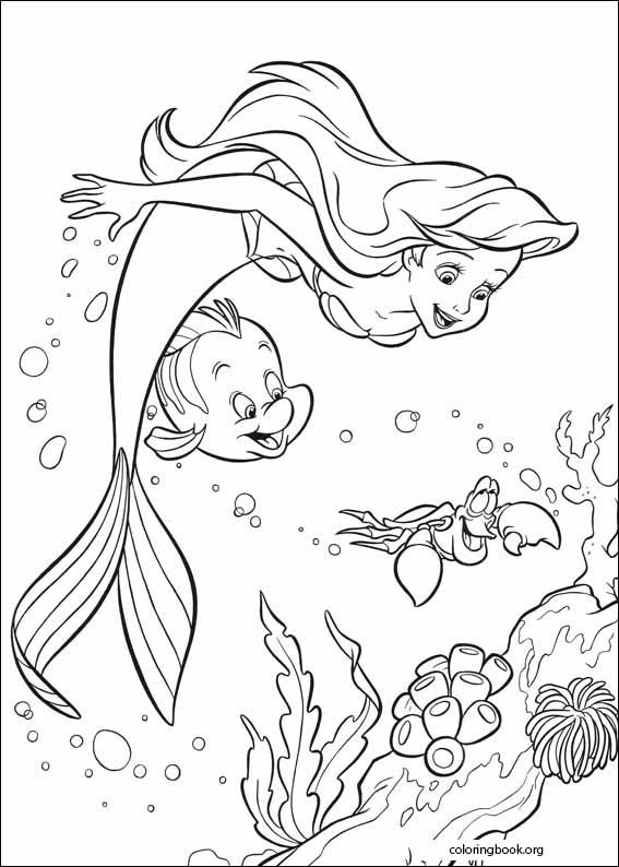 The Little Mermaid coloring page (003)