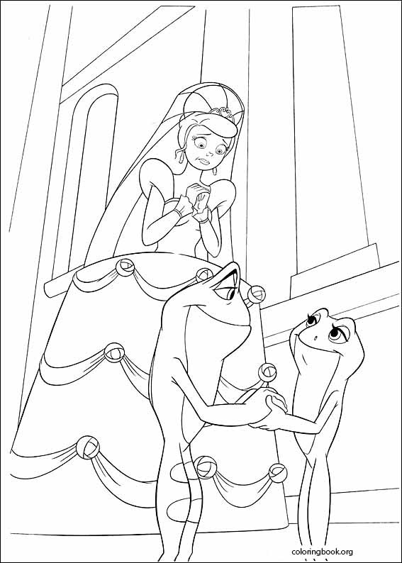 The Princess And The Frog coloring page (014)