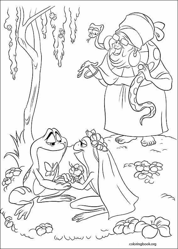 The Princess And The Frog coloring page (015)