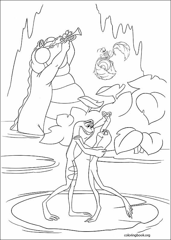The Princess And The Frog coloring page (016)