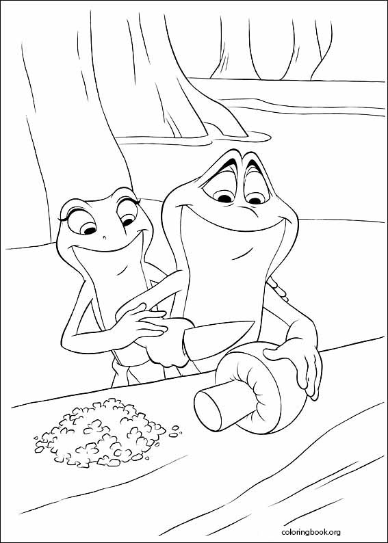 The Princess And The Frog coloring page (017)