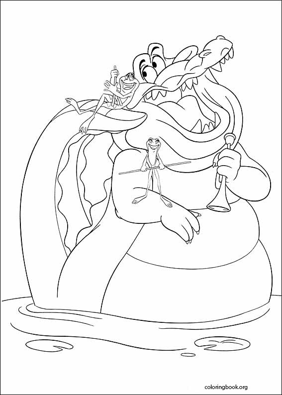 The Princess And The Frog coloring page (018)