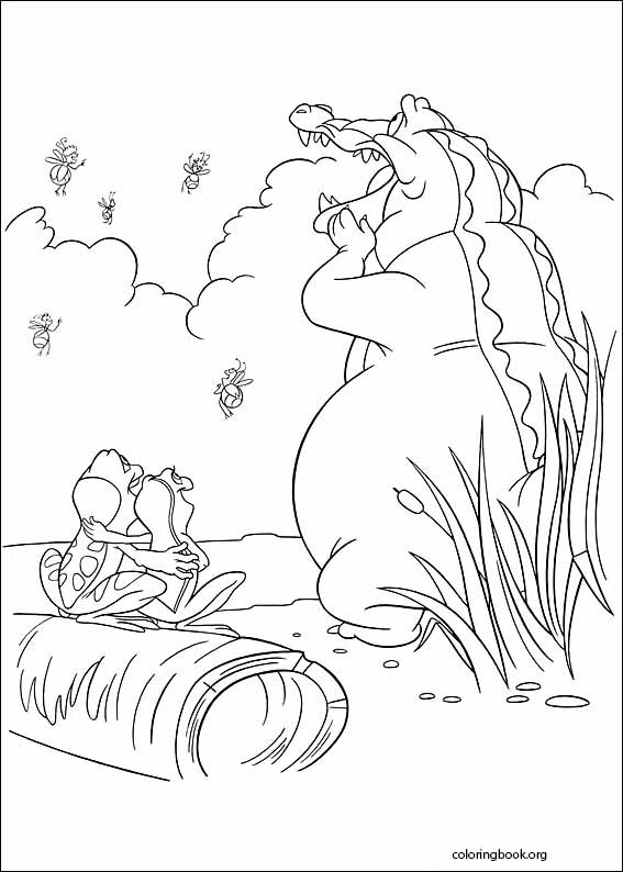 The Princess And The Frog coloring page (020)