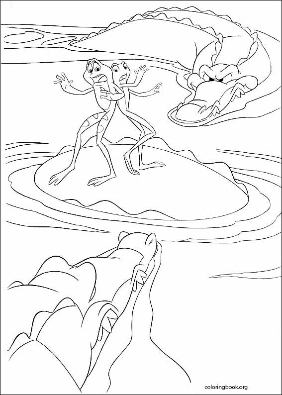 The Princess And The Frog coloring page (027)