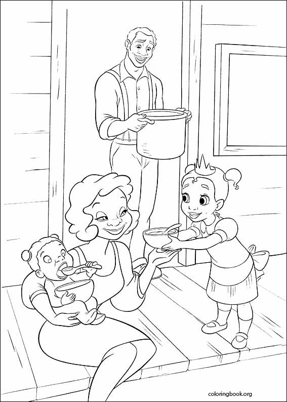 The Princess And The Frog coloring page (029)