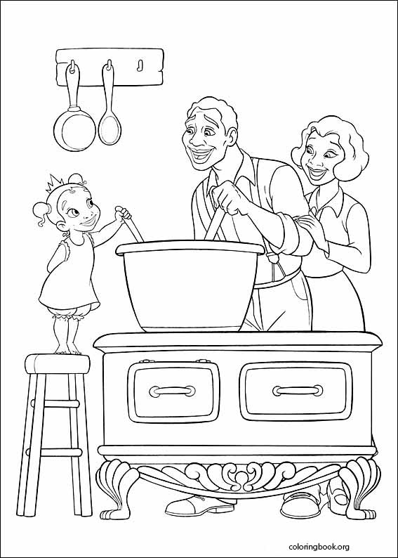 The Princess And The Frog coloring page (035)