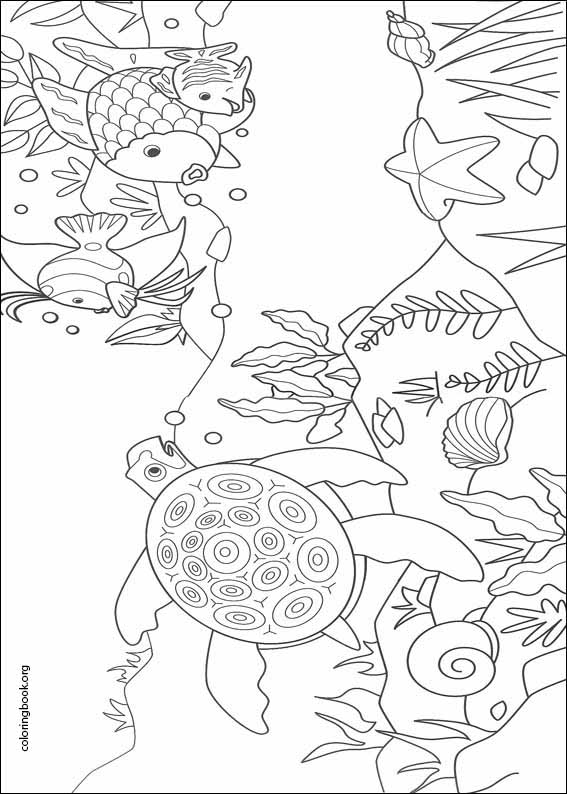 The Rainbow Fish coloring page (004)