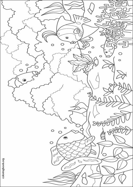 The Rainbow Fish coloring page (012)