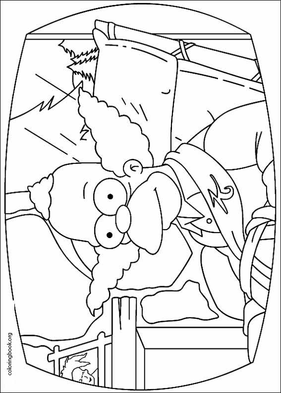 The Simpsons coloring page (001)