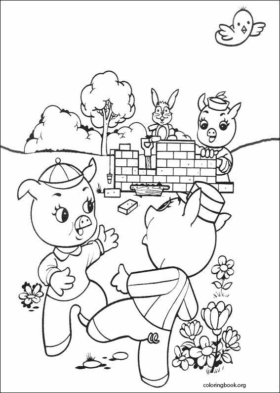 The Three Little Pigs coloring page (004)