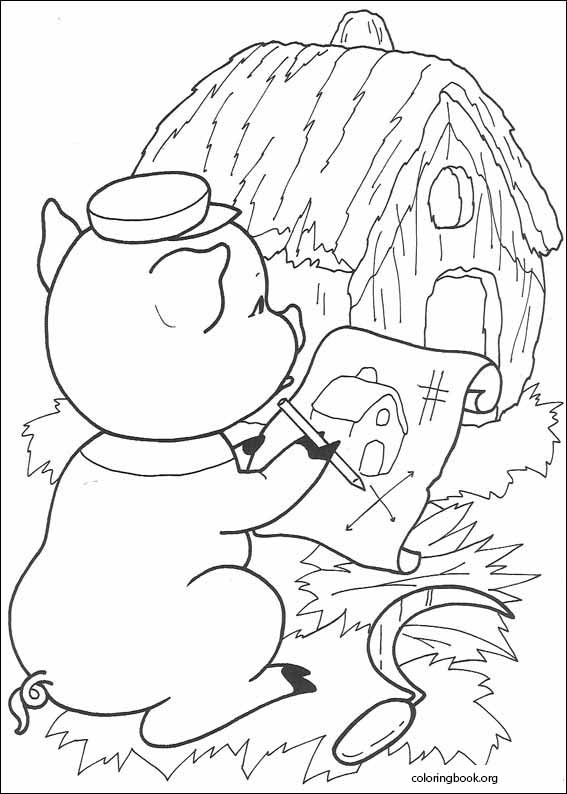 The Three Little Pigs coloring page (010)