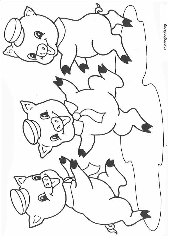The Three Little Pigs coloring page (011)