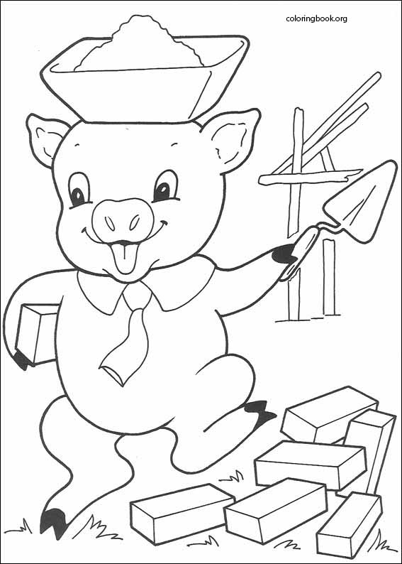 The Three Little Pigs coloring page (012)
