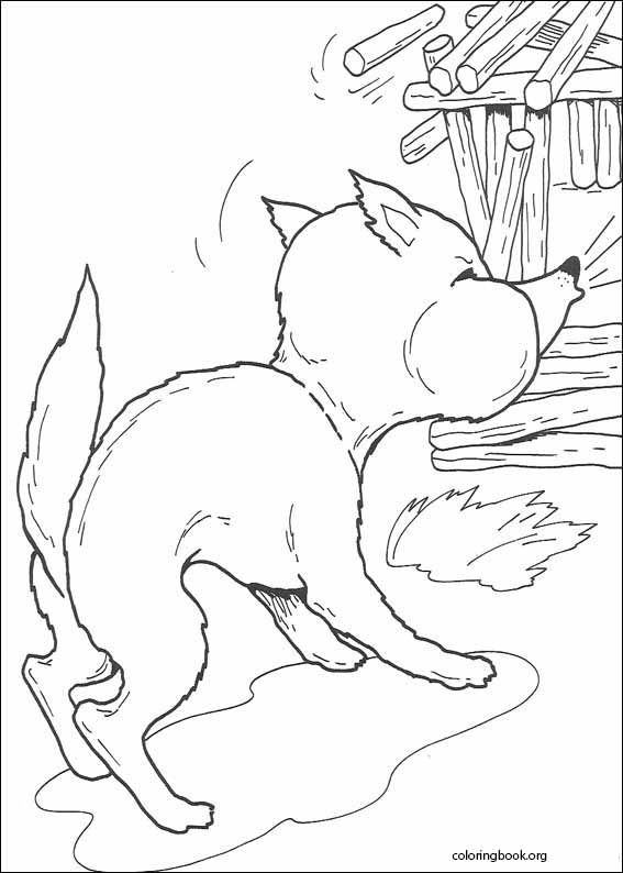 The Three Little Pigs coloring page (014)