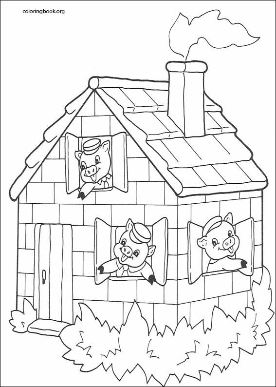 The Three Little Pigs coloring page (015)