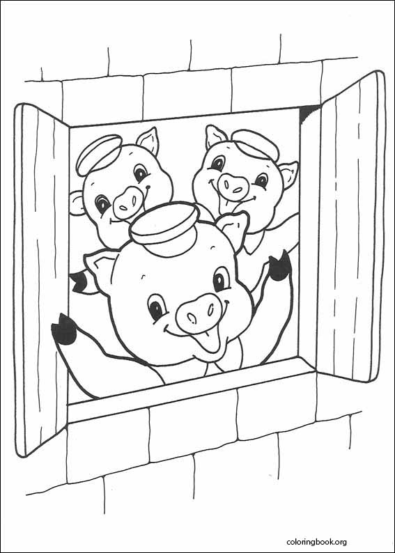 The Three Little Pigs coloring page (016)