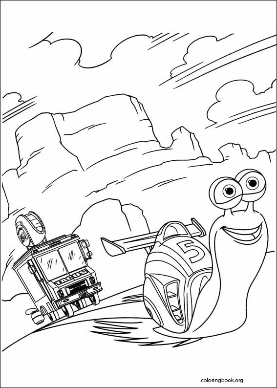 Turbo coloring page (001)