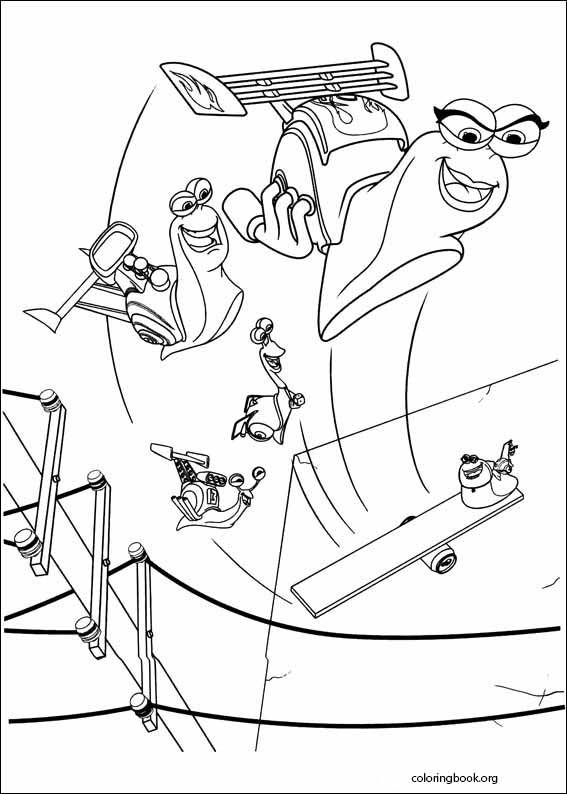 Turbo coloring page (005)