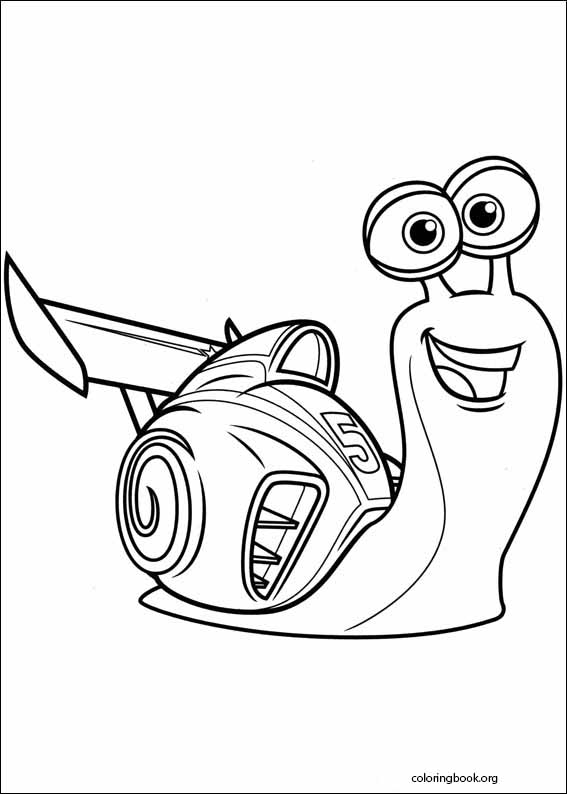 Turbo coloring page (025)