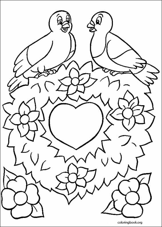 Valentine's Day coloring page (052)