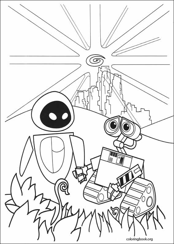 WALL-E coloring page (001)