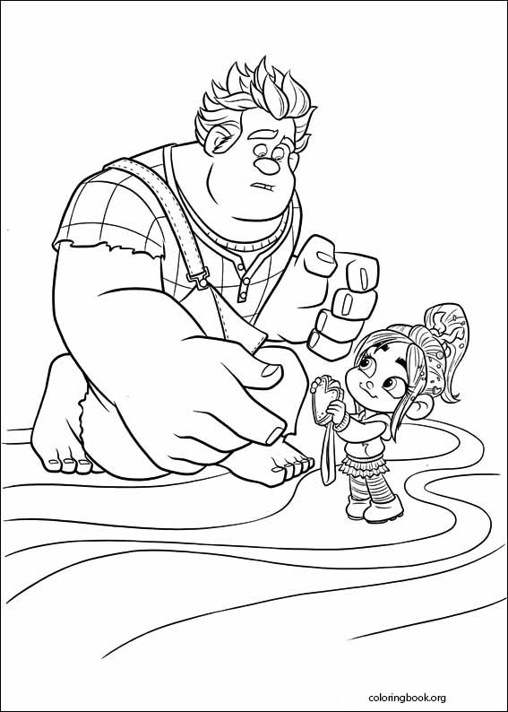 Wreck It Ralph Coloring Pages Vanellope