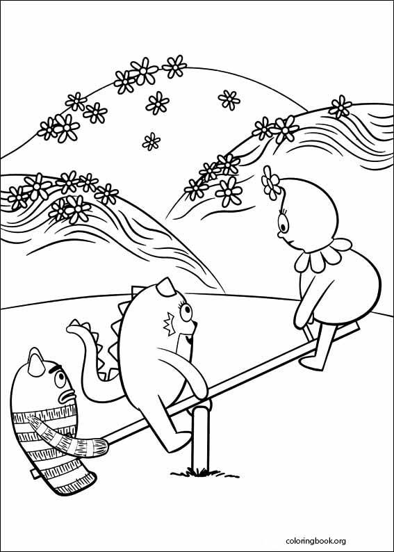 Yo Gabba Gabba Coloring Page 005 Coloringbook Org