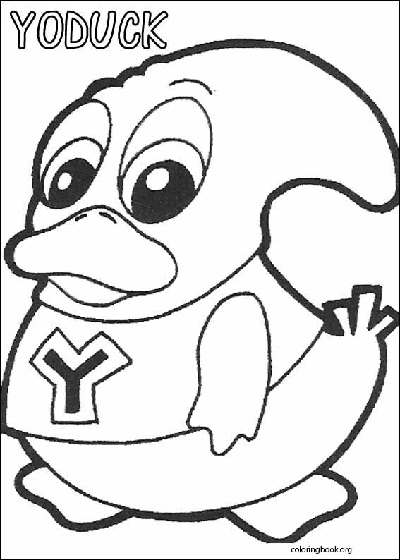 Yokomon coloring page (005)