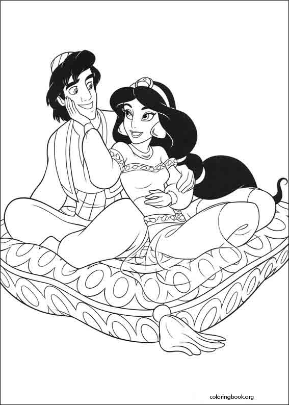 Aladdin coloring page (001)