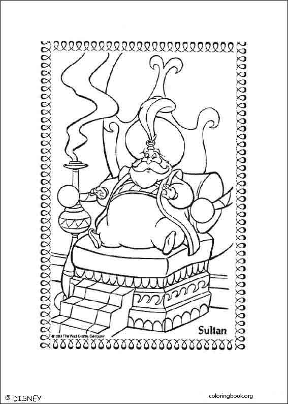 Aladdin coloring page (050)