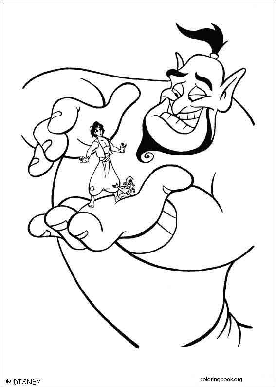 Aladdin coloring page (055)