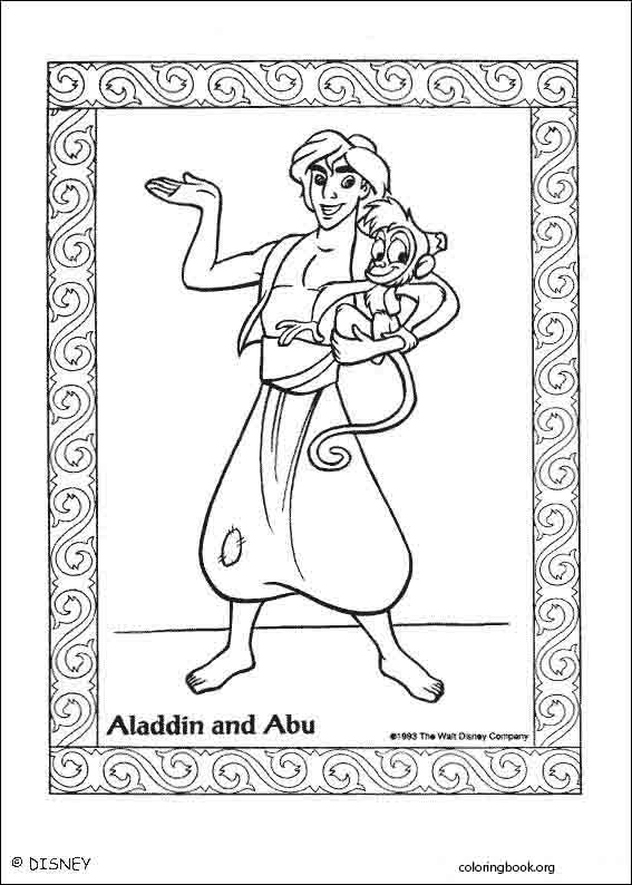Aladdin coloring page (057)