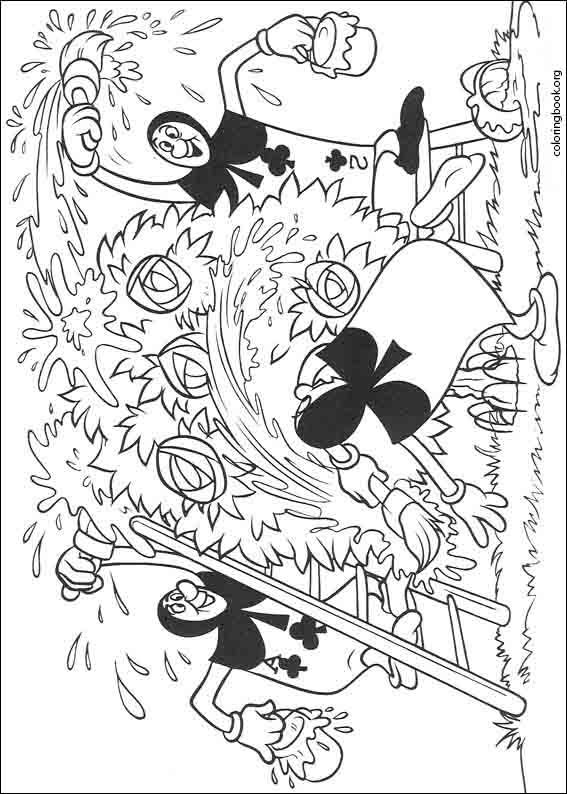 Alice In Wonderland coloring page (006)