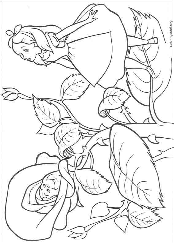 Alice In Wonderland coloring page (007)