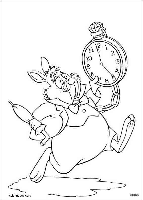 Alice In Wonderland coloring page (012)