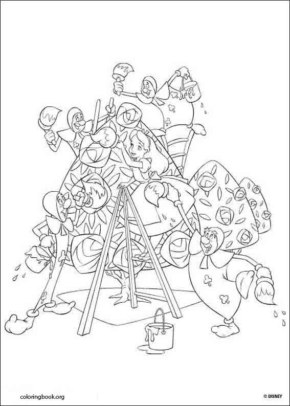 Alice In Wonderland coloring page (013)