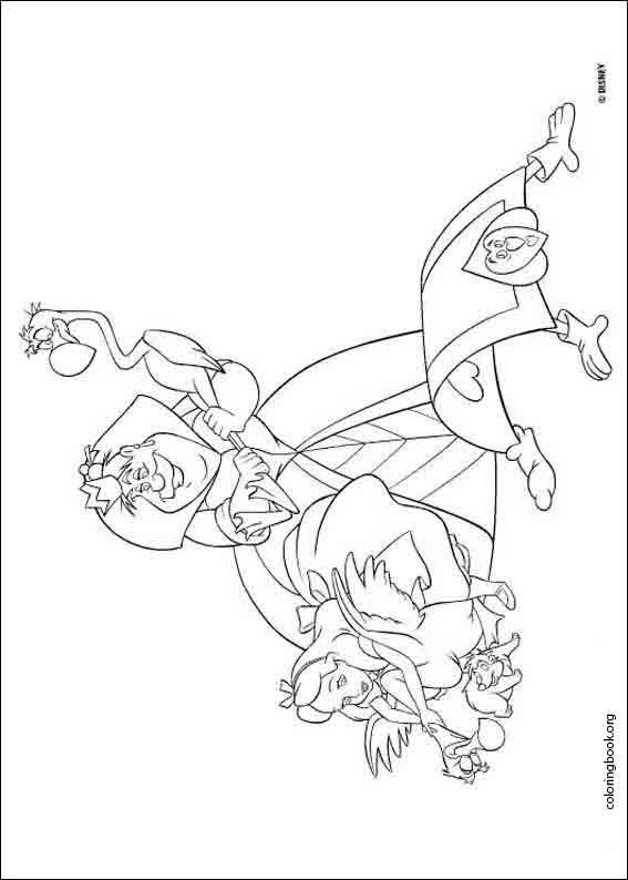 Alice In Wonderland coloring page (016)