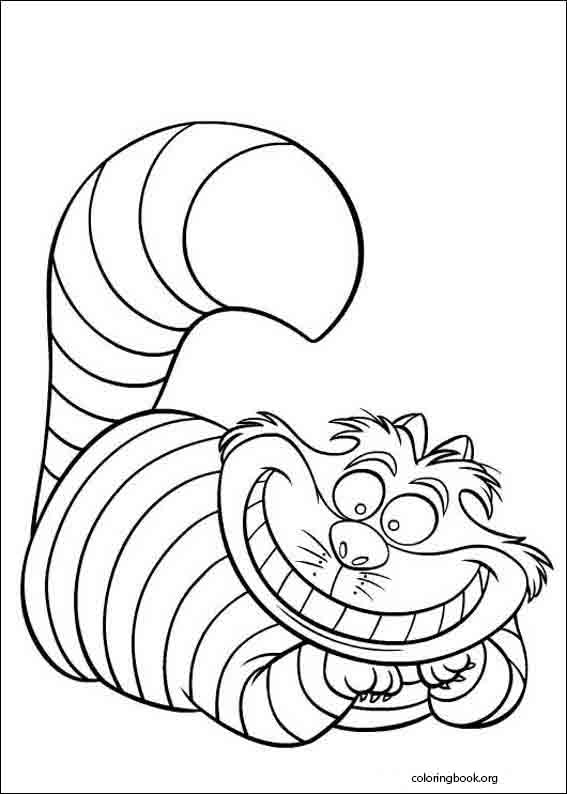 Alice In Wonderland coloring page (018)
