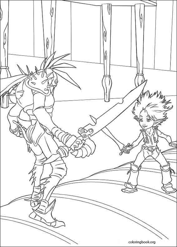 Arthur And The Two Worlds War coloring page (003)