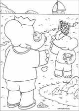 Babar coloring page (009)