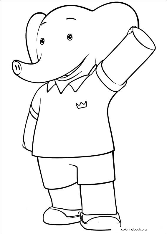 Babar And The Adventures Of Badou coloring page (005)