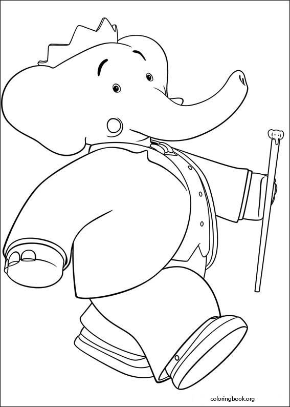Babar And The Adventures Of Badou coloring page (017)