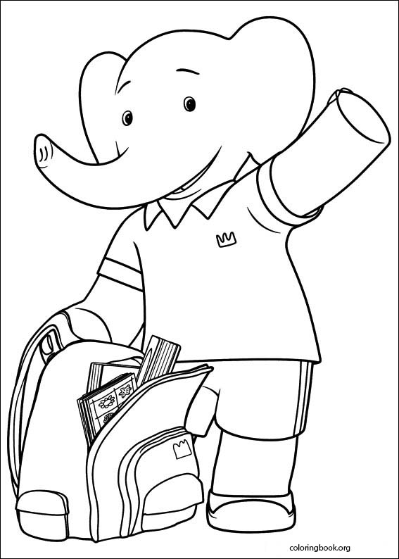Babar And The Adventures Of Badou coloring page (022)