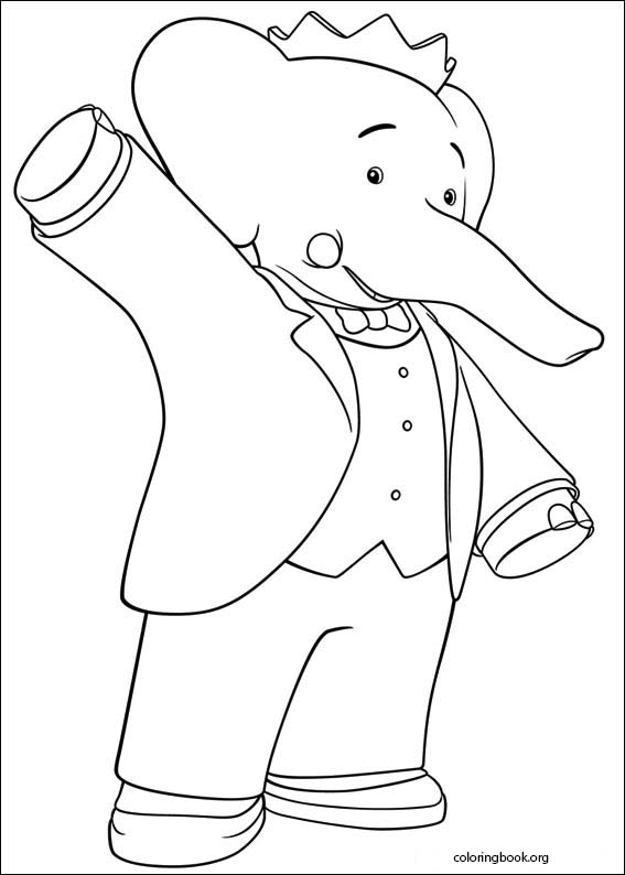 Babar And The Adventures Of Badou coloring page (025)